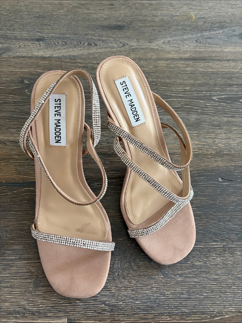 Steve Madden Rhinestone Strappy Heels